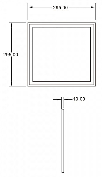 Встраиваемый светильник LED Panel 4K SMALL 565221