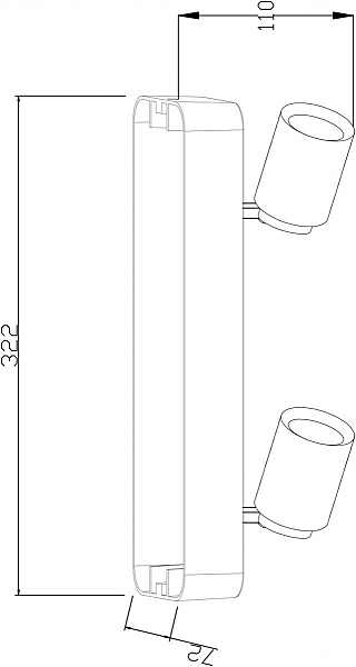 Светильник спот Librae Linear 348074