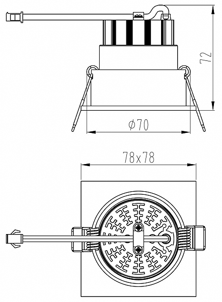 Встраиваемый светильник Orionis 565242