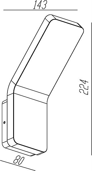 Уличный настенный светильник Gruis 731054