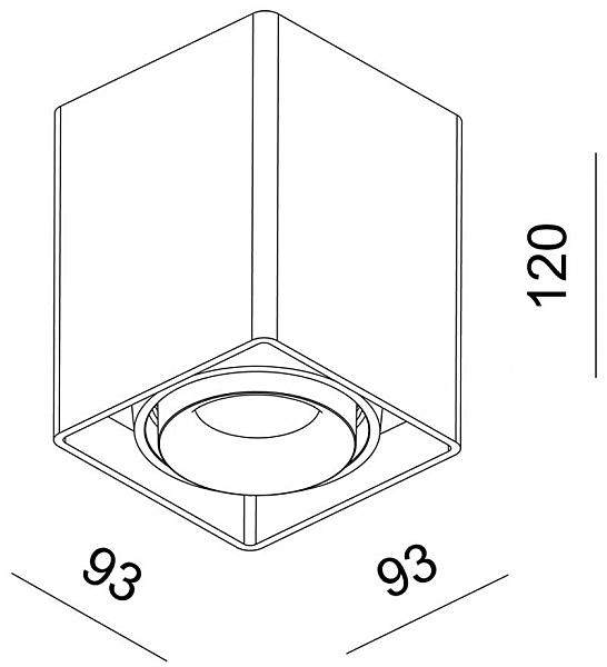 Накладной светильник Mona 348001