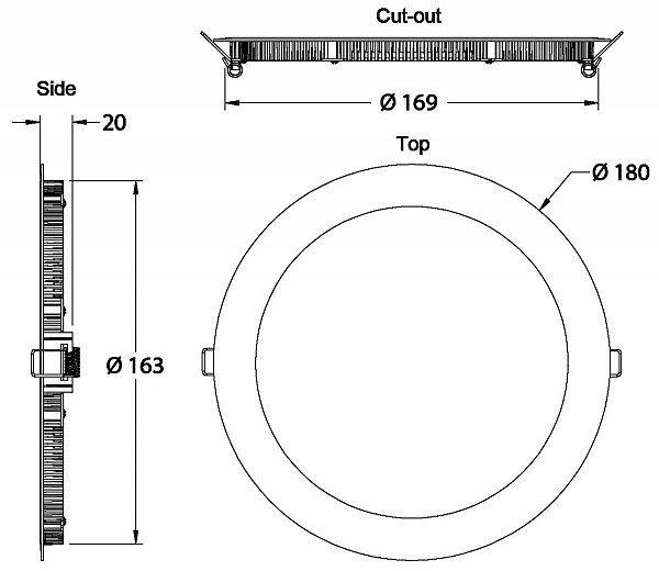 Встраиваемый светильник LED Panel 12 565088