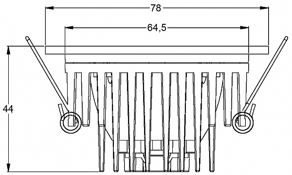 Уличный встраиваемый COB 68 IP65 565111