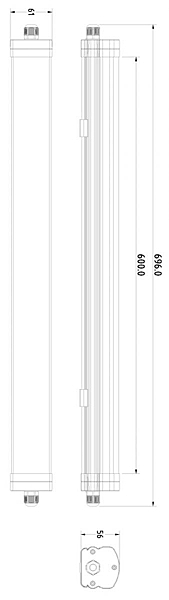 Мебельный светильник Tri Proof 730419