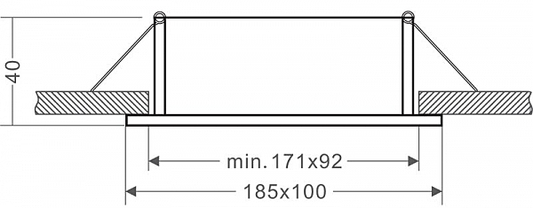 Встраиваемый светильник Algol 110004