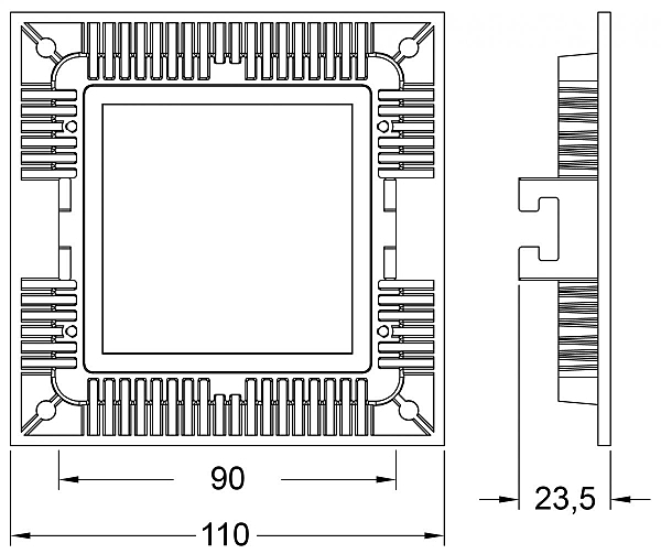 Встраиваемый светильник LED Panel Square 8 565152