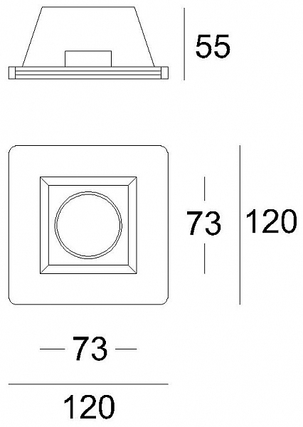 Встраиваемый светильник Built-in 110500