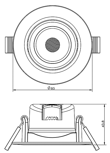 Встраиваемый светильник SMD 565339