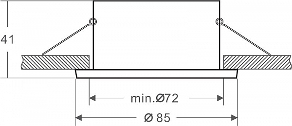 Уличный встраиваемый Mizar 110010