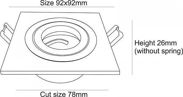 Встраиваемый светильник Built-in 110427