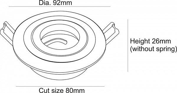 Встраиваемый светильник Built-in 110222