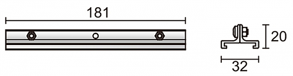 Комплектующие для трек-систем D Line 710057