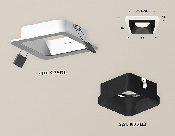 Встраиваемый светильник Techno Spot XC7901002
