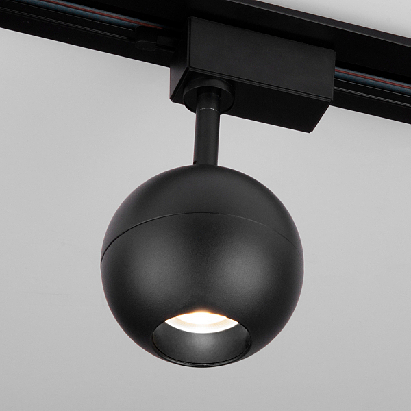 Трековый светильник Ball Ball Черный 12W 4200K (LTB77) однофазный