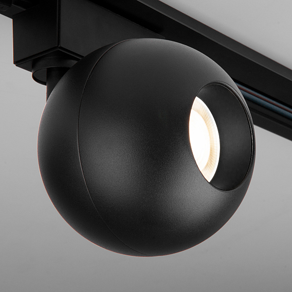 Трековый светильник Ball Ball Черный 12W 4200K (LTB77) однофазный
