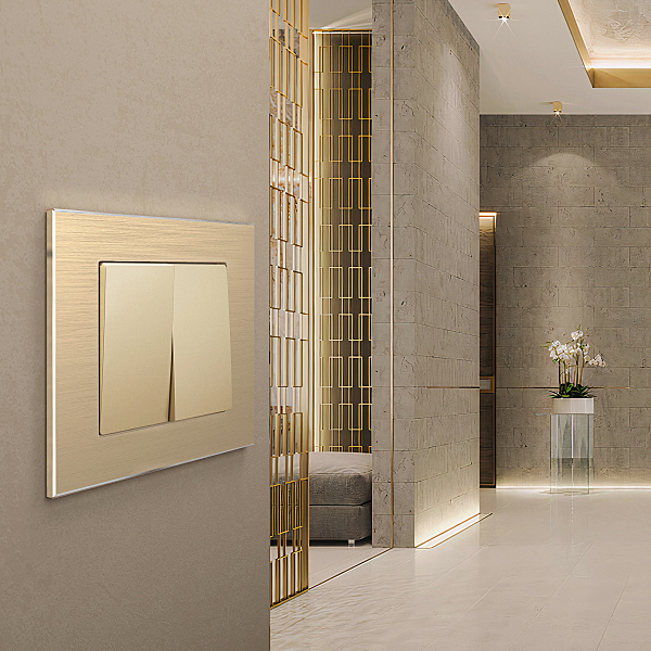 Рамка Werkel W0011711/ Рамка на 1 пост Aluminium (шампань)