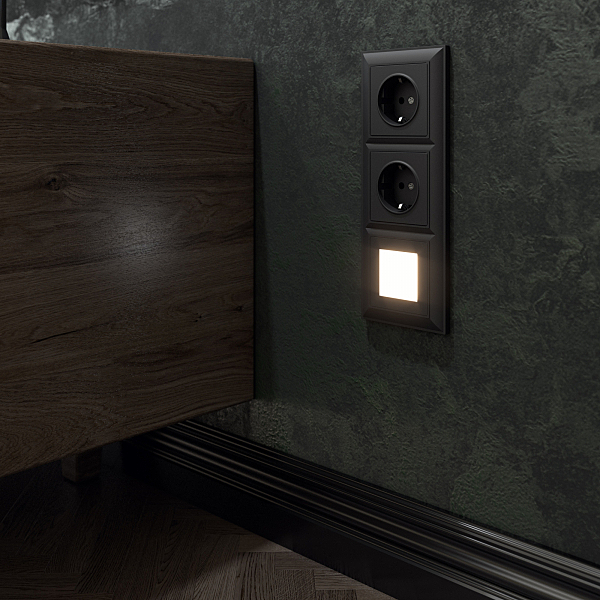 Рамка Werkel W0032208/ Рамка на 3 поста Fiore (черный матовый)