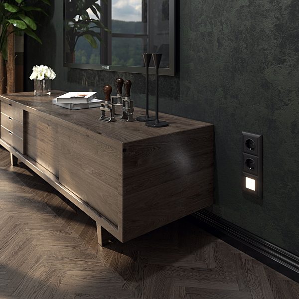 Рамка Werkel W0032208/ Рамка на 3 поста Fiore (черный матовый)