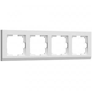 Рамка Werkel W0041801/ Рамка на 4 поста Stark (белый)