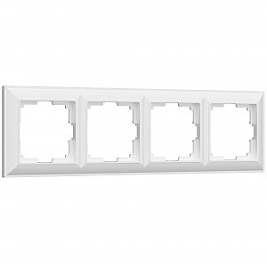Рамка Werkel W0042201/ Рамка на 4 поста Fiore (белый)