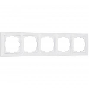 Рамка Werkel W0052001/ Рамка на 5 постов Snabb basic (белый)