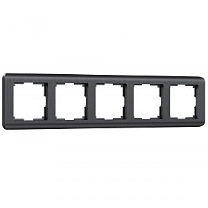Рамка Werkel W0052104/ Рамка на 5 постов Stream (графит)