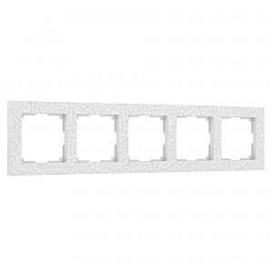 Рамка Werkel W0052401/ Рамка на 5 постов Hammer (белый)