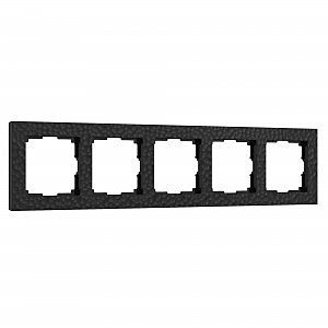 Рамка Werkel W0052408/ Рамка на 5 постов Hammer (черный)