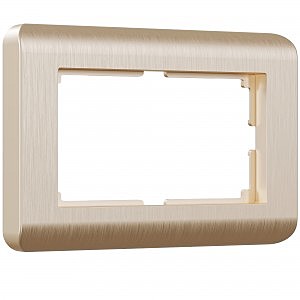 Рамка Werkel W0082111/ Рамка для двойной розетки Stream (шампань)