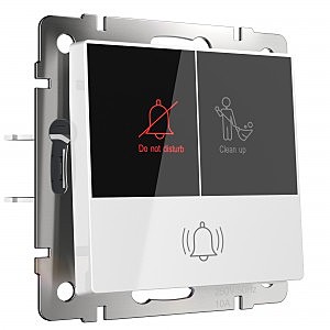 Дверной звонок Werkel W1114601/ Кнопка звонка с индикацией для отелей (белый)