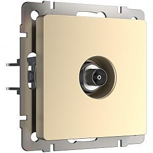 Розетка Werkel W1183011/ ТВ-розетка оконечная (шампань)