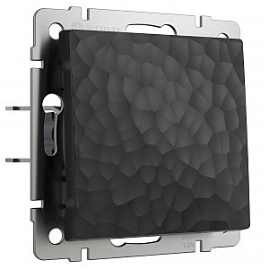 Выключатель Werkel W1210008/ Выключатель одноклавишный (hammer черный)