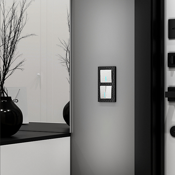 Выключатель Werkel W1210101/ Выключатель одноклавишный с подсветкой (hammer белый)