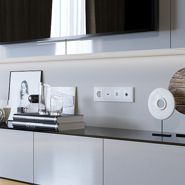 Розетка Werkel W1281001/ Розетка Ethernet RJ-45 (hammer белый)