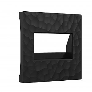 Накладка на механизм Werkel W1291108/ Накладка для двойной розетки Еthernet RJ-45 (hammer черный)