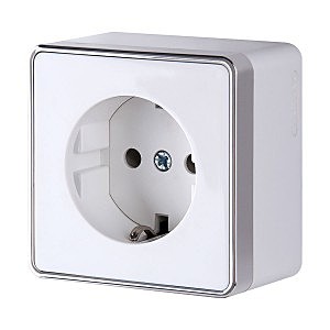 Розетка Werkel W5071101/ Розетка с заземлением и шторками Gallant (белый)
