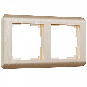 Рамка W0022111/ Рамка на 2 поста Stream (шампань)