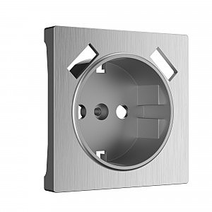 Накладка на механизм W1179509/ Накладка для розетки USB (cеребряный рифленый)