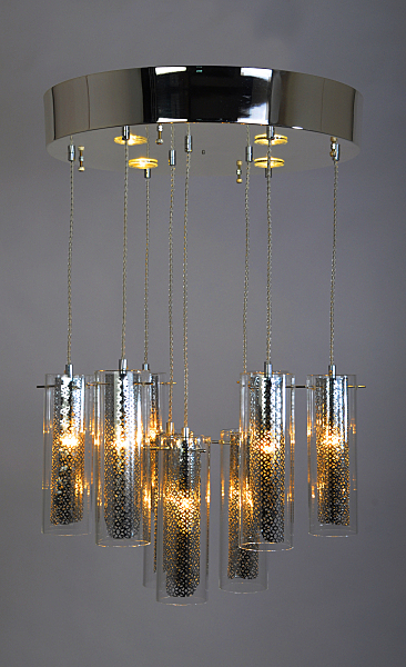 Светильник подвесной Abrasax PL.5301-(6+3)+4BRmetal+glass