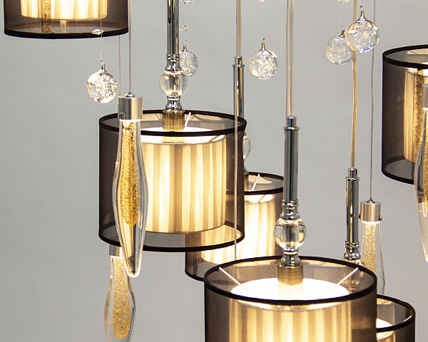 Светильник подвесной Abrasax PL.5301-(8+4)+5CHshade