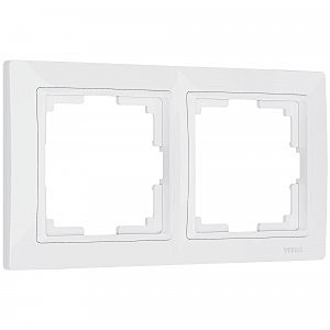 Рамка W0022001/ Рамка на 2 поста Snabb basic (белый)