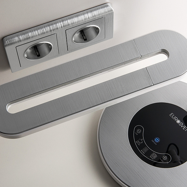 Рамка W0022106/ Рамка на 2 поста Stream (серебряный)