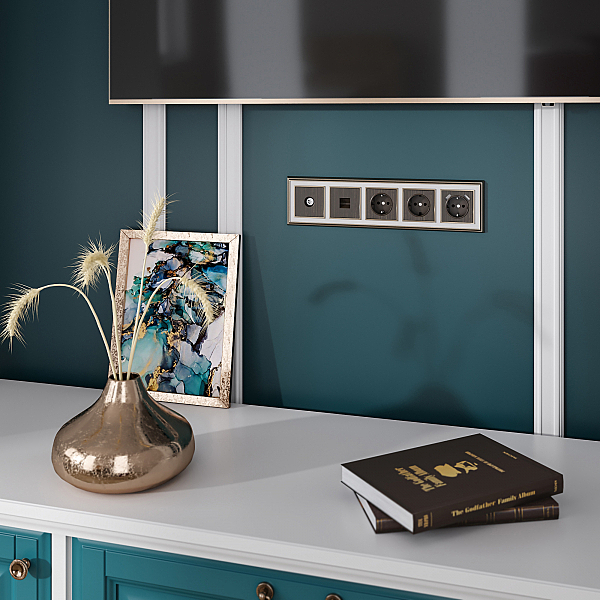 Накладка на механизм W1179012/ Накладка для розетки IP20 (бронзовый)