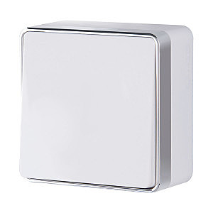 Выключатель W5012001/ Выключатель одноклавишный проходной Gallant (белый)