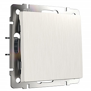 Выключатель W1110013/ Выключатель одноклавишный (перламутровый рифленый)
