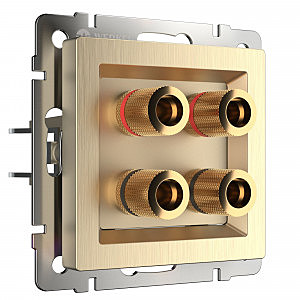 Розетка W1185010/ Акустическая розетка (шампань рифленый)