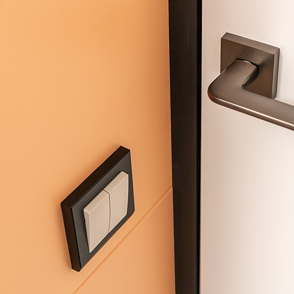 Выключатель W1120003/ Выключатель двухклавишный (слоновая кость)