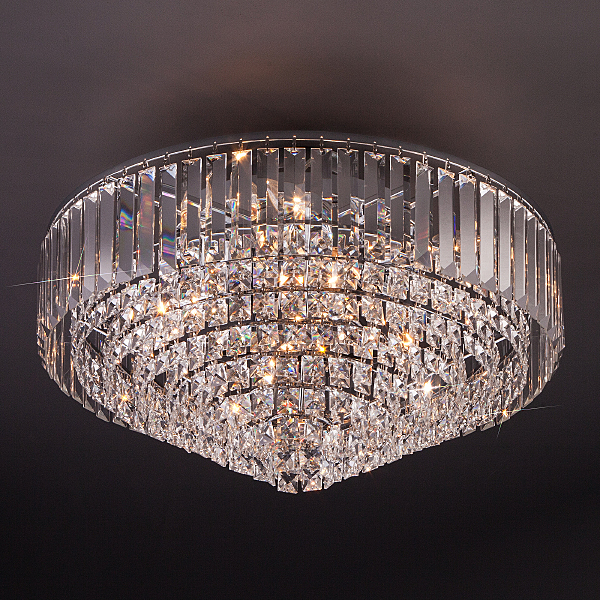 Подвесная люстра Torreta 10121/9 хром/прозрачный хрусталь Strotskis Smart (10105/9)