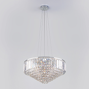 Подвесная люстра Torreta 10121/9 хром/прозрачный хрусталь Strotskis Smart (10105/9)