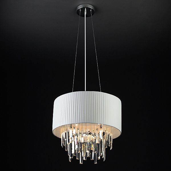 Подвесная люстра Amantea 10122/6 хром/прозрачный хрусталь Strotskis Smart (10106/6)